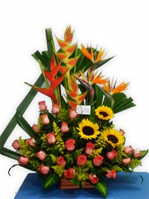 Arreglo Floral Encanto Exótico A Domicilio En Cali 