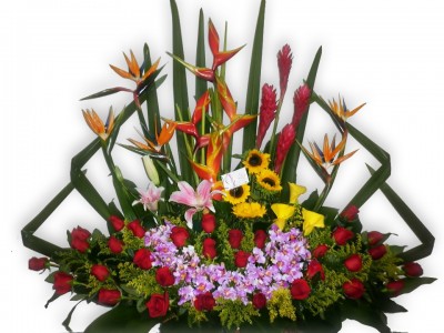 Arreglo Floral Jardín De Amor A Domicilio En Cali 