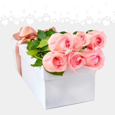 Rosas Rosadas En Caja A Domicilio En Cali 