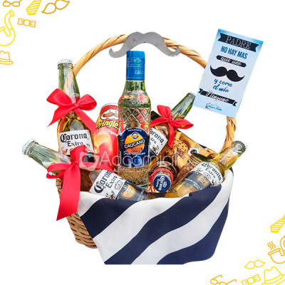 Canasta Caucana para Papá Ancheta Decorada A Domicilio En Popayan Pedido Con 1 Día De Anticipación