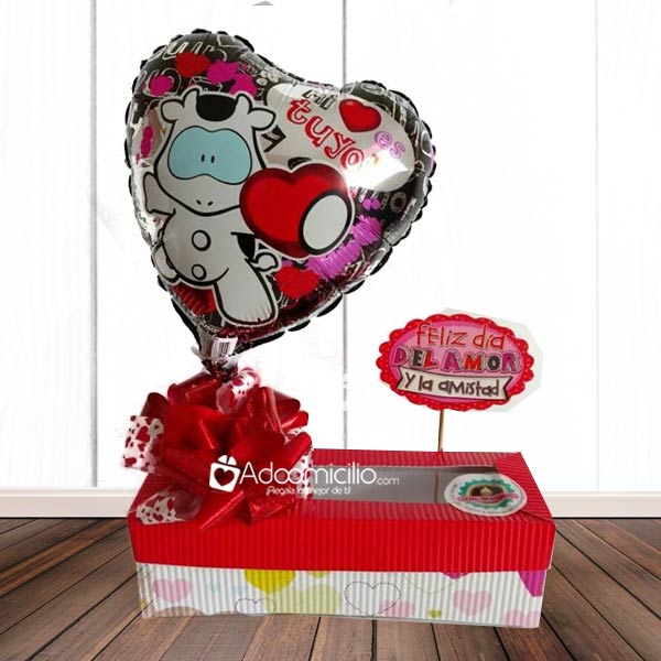 Regalos Amor y Amistad Popayán Caja de Cupcakes por 3  Globo Metalizado Pedido con 1 día anticipado