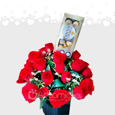 Arreglos Con Rosas Y Chocolates A Domicilio En Cali