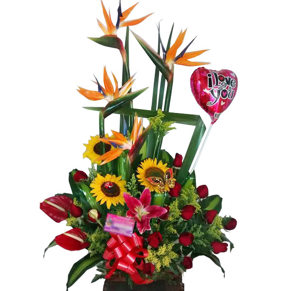 Arreglo Floral Te Amo A Domicilio En Cali 