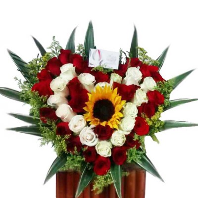 Arreglo Fúnebre Corazón De Rosas A Domicilio En Cali 