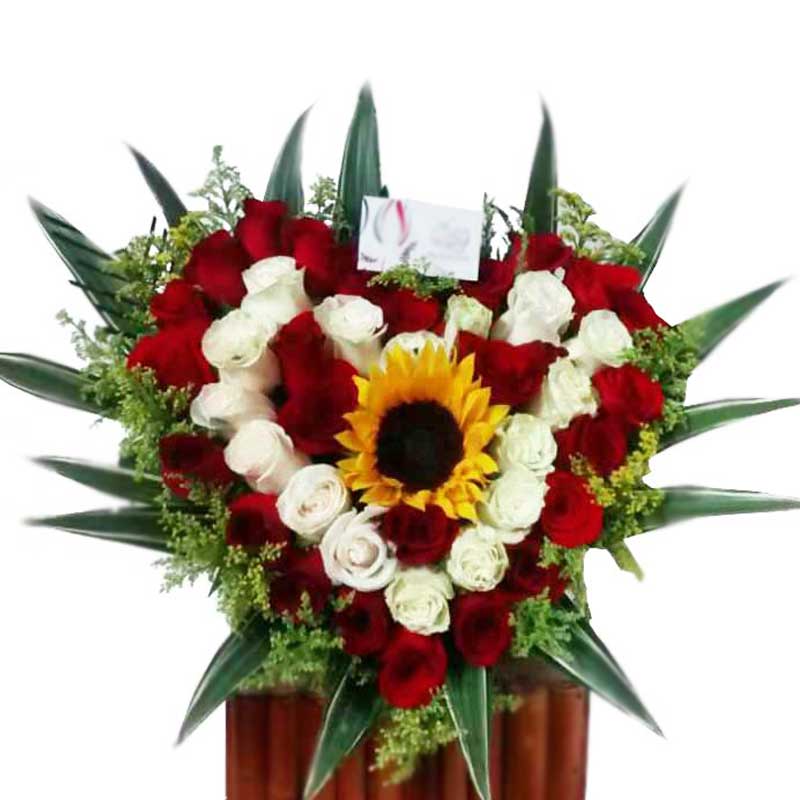 Arreglo Fúnebre Corazón De Rosas A Domicilio En Cali 