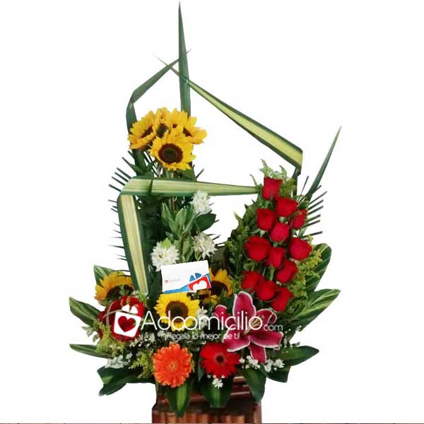 Arreglo Floral Delicada Pasion A Domicilio En Cali 