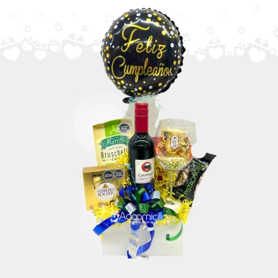 Ancheta De Cumpleaños Con Vino A Domicilio En Cali Pedido Con Un Día De Anticipación