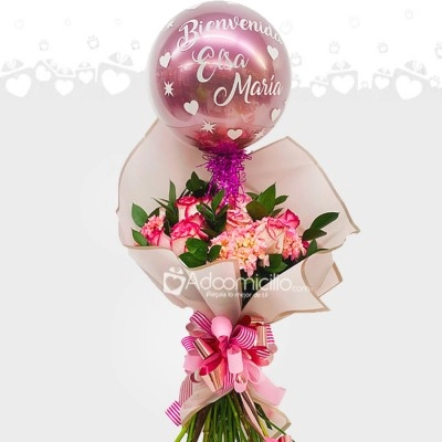 Bouquet Con Globo A Domicilio En Cali Pedido Con Un Día De Anticipación 
