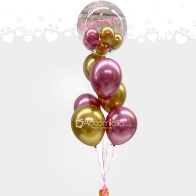 Bouquet De Globos Personalizado A Domicilio En Cali Pedido Con Un Día De Anticipación 