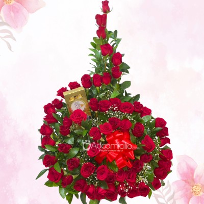 Rosas Rojas Y Chocolates Para Mamá A Domicilio En Medellín 