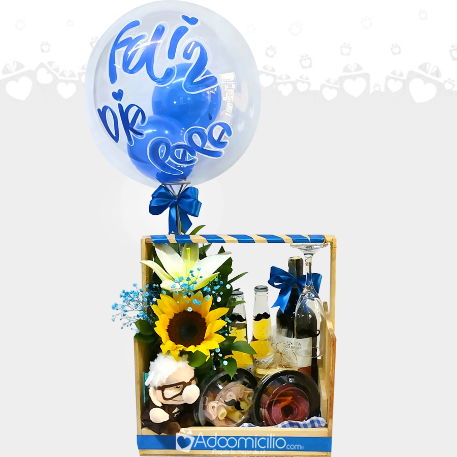 Regalo Para El Día Del Padre Con Vino Y Flores A Domicilio En Medellín 