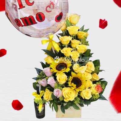 Rosas Amarillas Y Baileys Para San Valentín A Domicilio En Cali 