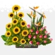Arreglo Floral Duo De Girasoles Y Rosas A Domicilio En Cali 