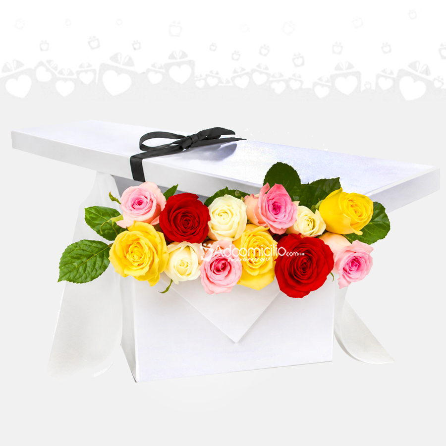 Caja De Rosas En Varios Colores A Domicilio En Cali 