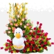 Super Arreglo Floral Con Rosas Y Peluche A Domicilio En Cali 