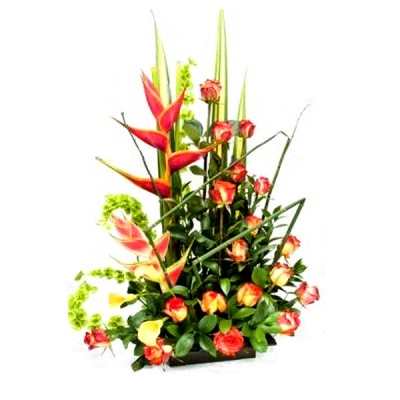 Arreglo Floral High Orange Flores a domicilio en Bogota
