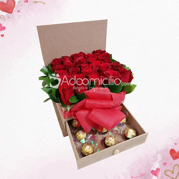 Cajas de Rosas Y Chocolates a Domicilio Bogotá