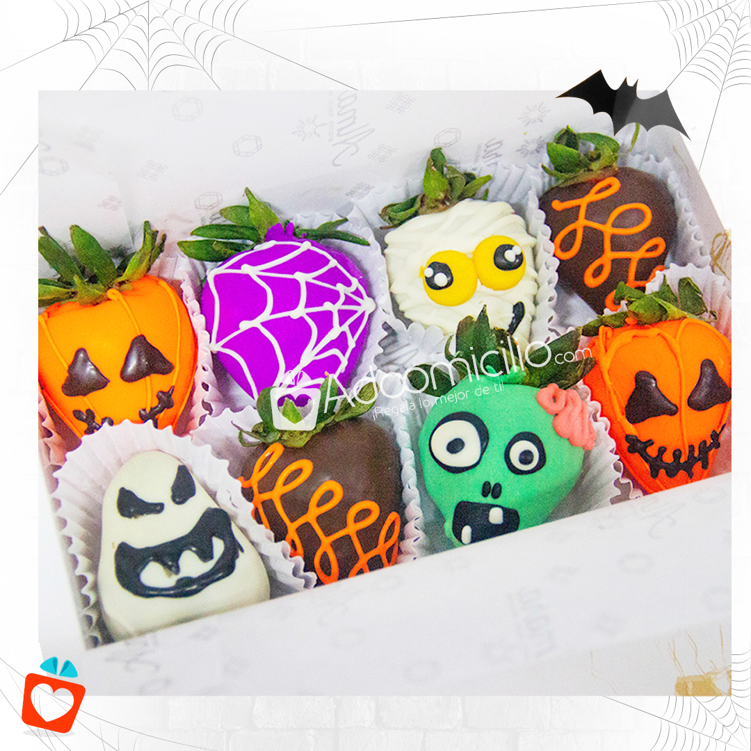 Regalos de Halloween Fresas y Dulces a Domicilio en Medellín Pedido con Dos días de Anticipación 