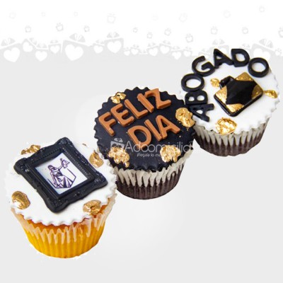 Cupcakes X3 Para El Día Del Abogado A Domicilio En Medellín Pedido Con Dos Días De Anticipación 