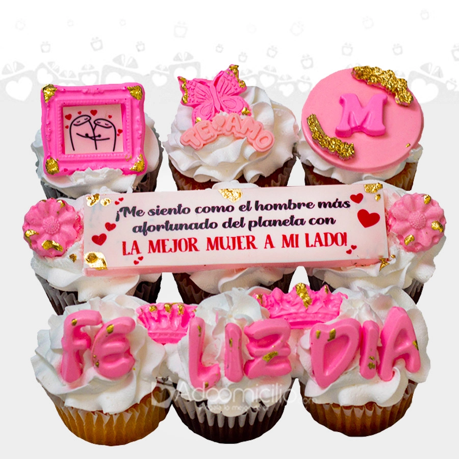 Cupcakes Del Día De La Mujer X9 A Domicilio En Medellín Pedido Con Dos Días De Anticipación 