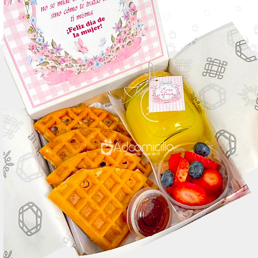 Waffles Para El Día De La Mujer A Domicilio En Medellín Pedido Con Un Día De Anticipación 