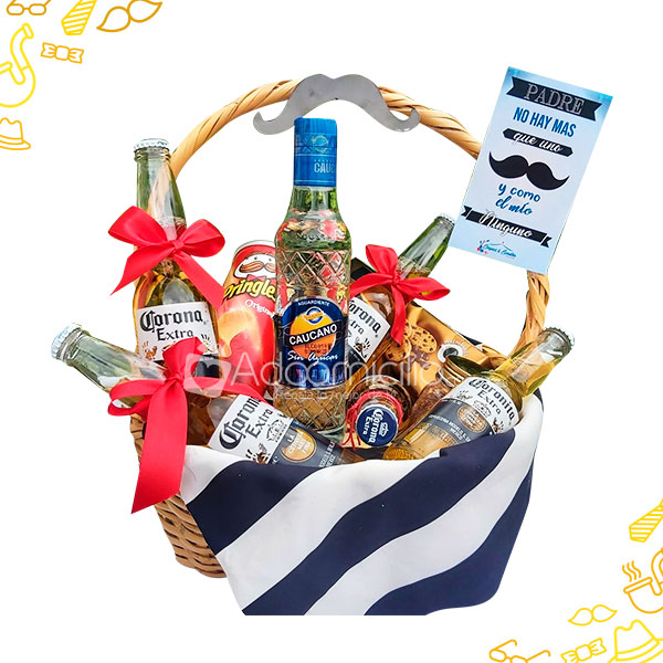 Canasta Caucana para Papá Ancheta Decorada A Domicilio En Popayan Pedido Con 1 Día De Anticipación