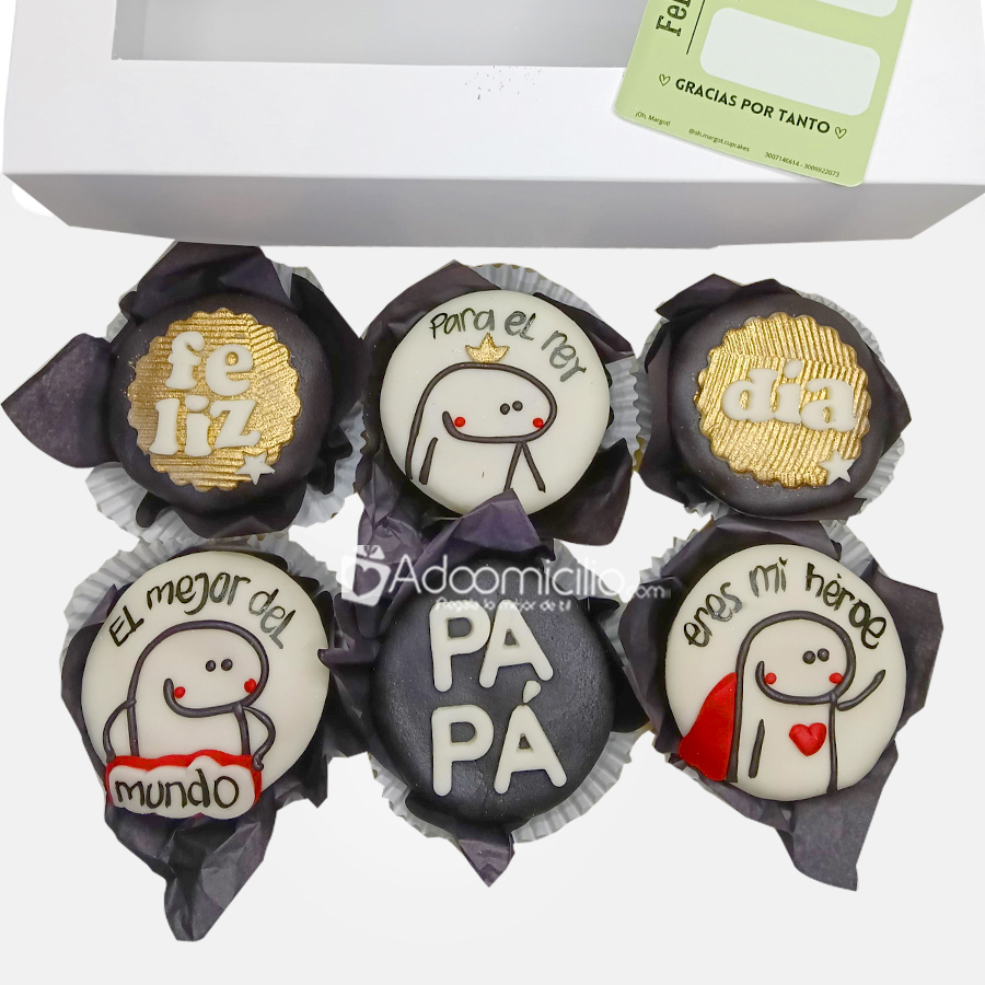 Cupcakes Para El Día Del Padre X6 A Domicilio En Popayán Pedido Con Un Día De Anticipación 