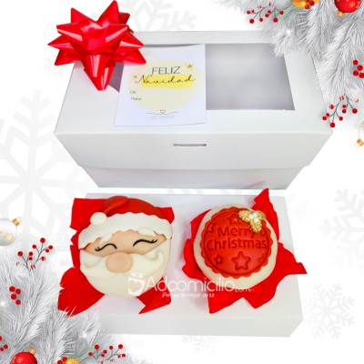 Cupcakes Papá Noel X2 A Domicilio En Popayán Pedido Con Un Día De Anticipación 