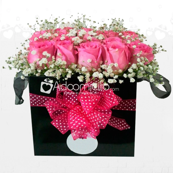 Caja De Rosas Cautivadoras Arreglos Florales A Domicilio En Bucaramanga