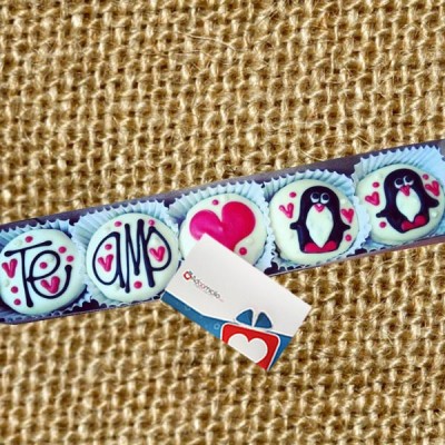 Alfajores Cali Caja x 5 Pinguinitos de amor 