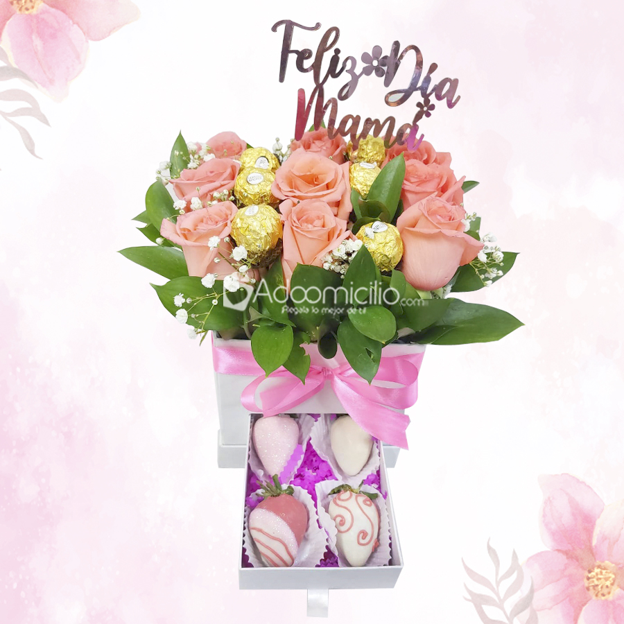 Rosas Y Fresas Con Chocolate Para El Día De La Madre A Domicilio En Bogotá Pedido Con 3 Días De Anticipación
