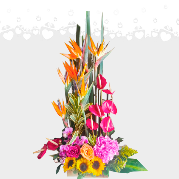 Arreglo Floral Vertical A Domicilio En Cali 