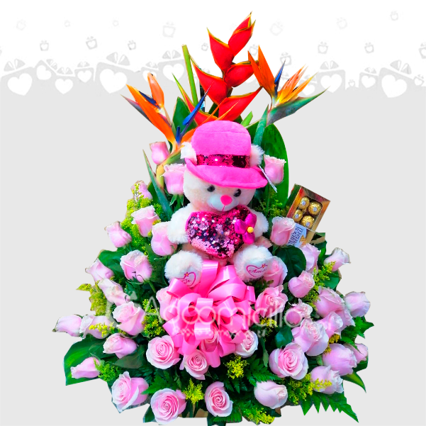 Rosas Y Peluche Con Amor A Domicilio En Cali 