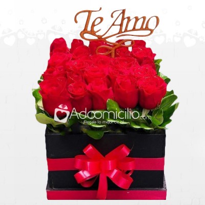 Caja De Rosas Te Amo Dia de la Mujer A Domicilio En Cali