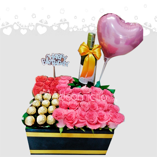 Arreglo Floral Con Vino A Domicilio En Cali