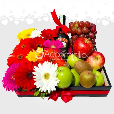 Frutas Y Gerberas Regalo Para Hombre A Domicilio En Pereira Pedido Con Un Día De Anticipación 