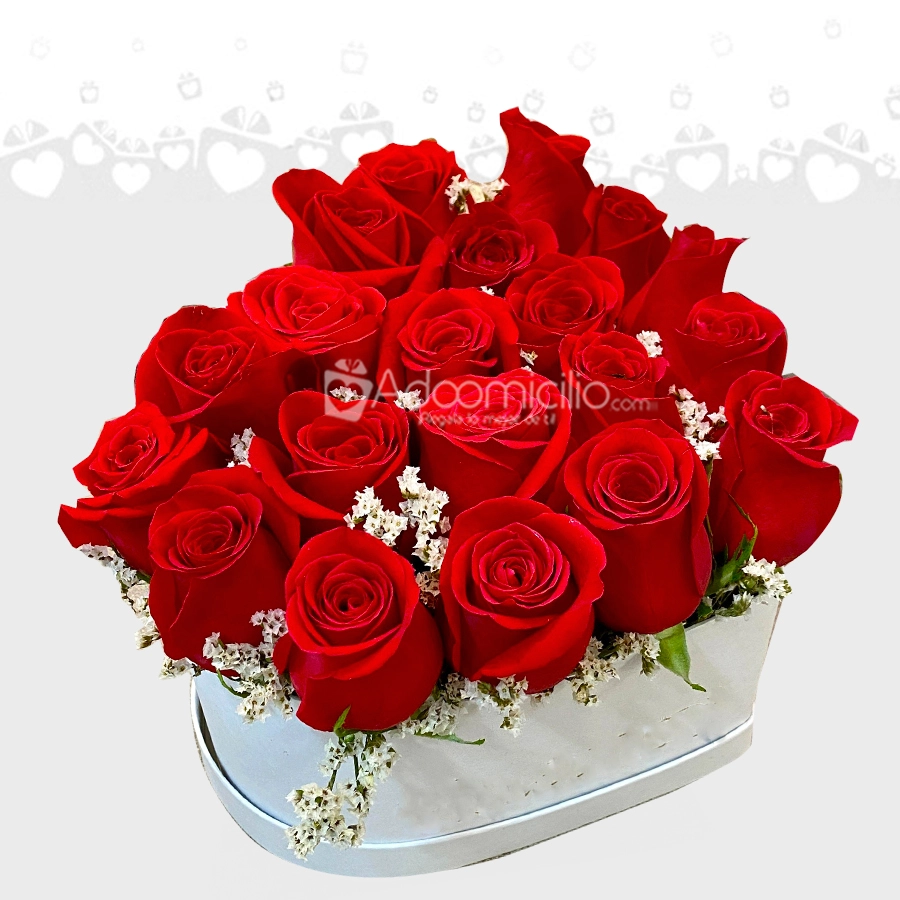 Corazón Con Rosas A Domicilio En Bucaramanga 