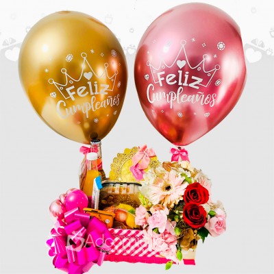 Desayuno sorpresa para mujer cumpleaños en Medellín pedido con 2 días de anticipacion 