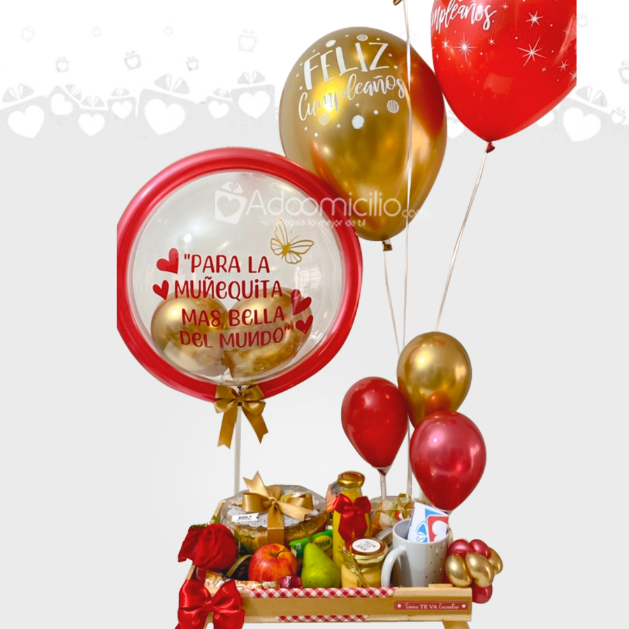 Desayuno Sorpresa Premium Para Cumpleaños A Domicilio En Medellín Pedido Con Dos Días De Anticipación 