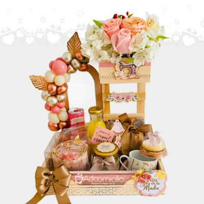 Super Desayuno Sorpresa Para Mamá Con Flores A Domicilio En Medellín Pedido Con Dos Días De Anticipación