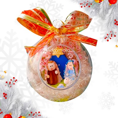 Bola Navideña Con Pesebre A Domicilio En Bogotá Pedido Con Un Día De Anticipación 