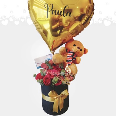 Rosas Y Peluche De San Valentín Para Mujer A Domicilio En Bogotá Pedido Con Un Día De Anticipación 
