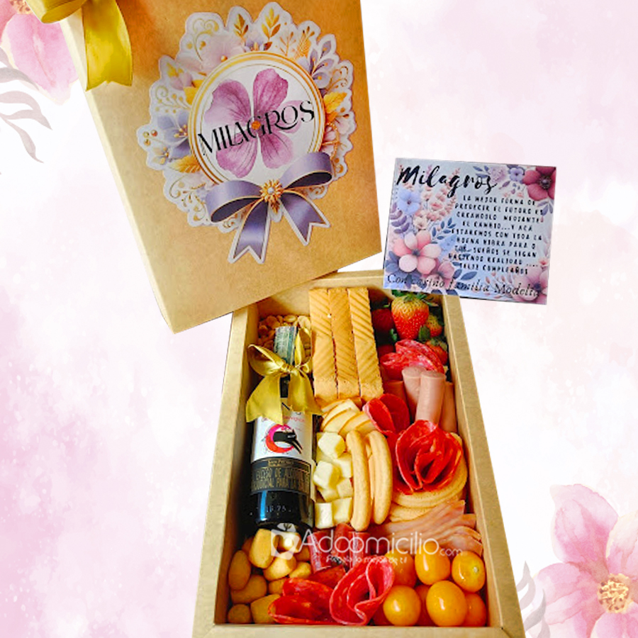 Tabla De Quesos Con Vino Para El Día De La Madre A Domicilio En Bogotá Pedido Con Un Día De Anticipación 