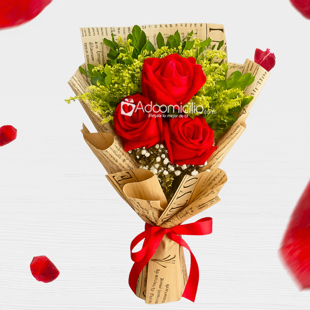 Solitario De Rosas Para San Valentín A Domicilio En Bogotá Pedido Con Un Día De Anticipación 