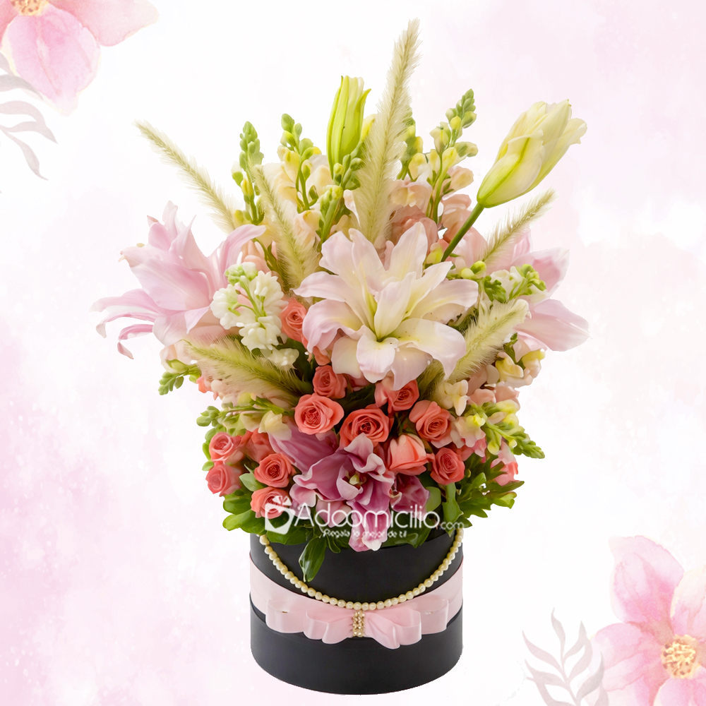Arreglo Floral Con Lirios Para El Día De La Madre A Domicilio En Bogotá Pedido Con Un Día De Anticipación 