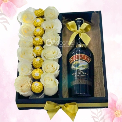Regalo Con Rosas Y Baileys Para El Día De La Madre A Domicilio En Bogotá Pedido Con Un Día De Anticipación 