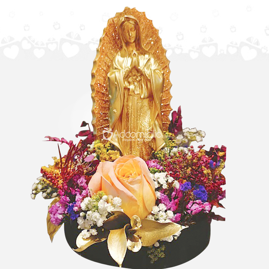 Virgen Con Rosas Para El Día De Las Madres A Domicilio En Bogotá Pedido Con Un Día De Anticipación 