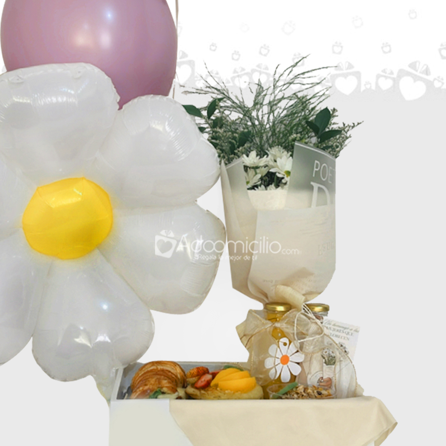 Desayuno Sorpresa Con Globos Para El Día De La Mujer A Domicilio En Pereira Pedido Con Un Día De Anticipación 