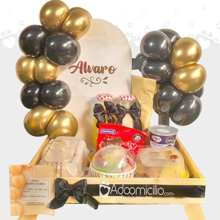 Desayuno Sorpresa Para Hombre Con Globos A Domicilio En Cali Pedido Con Un Día De Anticipación 