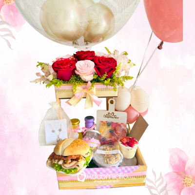 Desayuno Sorpresa Con Flores Para Mamá A Domicilio En Cali Pedido Con Un Día De Anticipación 